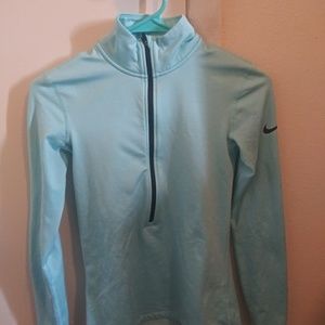 *HUGE DISCOUNT** Nike 3/4 zip up, light blue